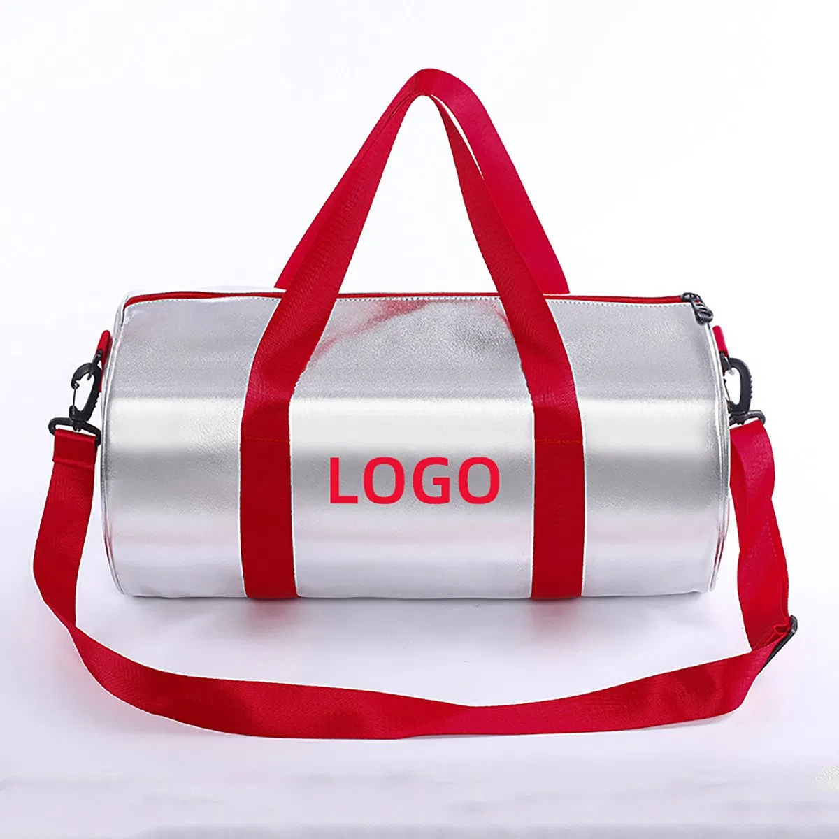 SJ-JB2027 Custom printed logo waterproof PU travel sports bag Men's shoulder bag