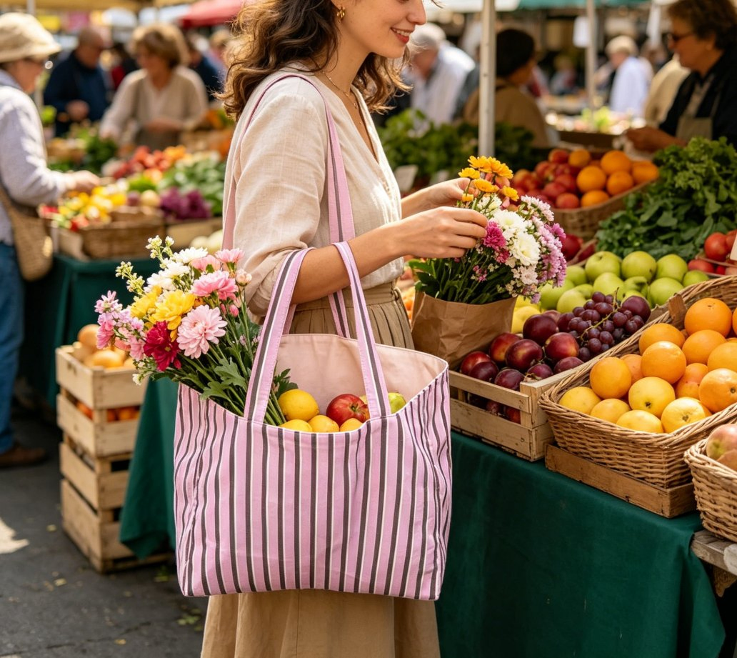 Stylish Canvas Tote Bag with Customizable Designs for All Occasions