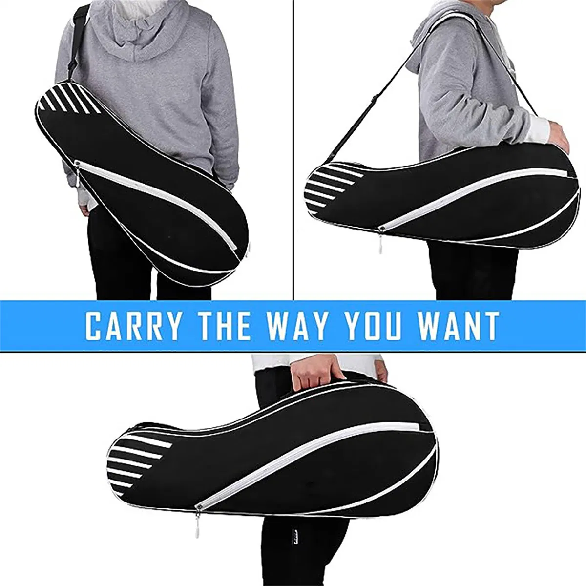 SJ-YB2162 Wholesale Custom 600D Polyester Hand Bill Shoulder Tennis Badminton Racket Bag