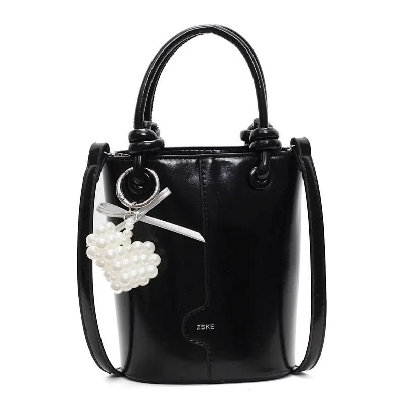 Mini Bucket Bag Minimalist All-Purpose Handbag Niche Western-Inspired One-Shoulder Messenger Bag