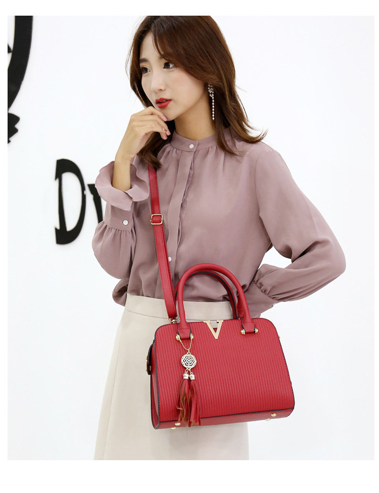 Fashion Hand Women Sling Shoulder Crossbody Luxury Leather Handbag Set Messenger Tote Women's Bag