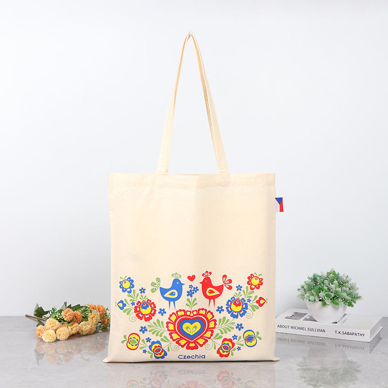Trendy Customized Canvas Tote Bags Letter Printed Logo Shoulder for Fashion Brand Shops Gift Shops Customer Loyalty Gifts