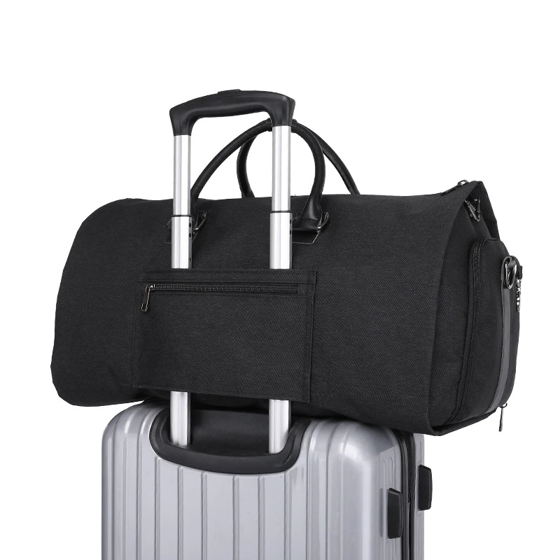 Stylish Black Men's Business Travel Bag for Professionals