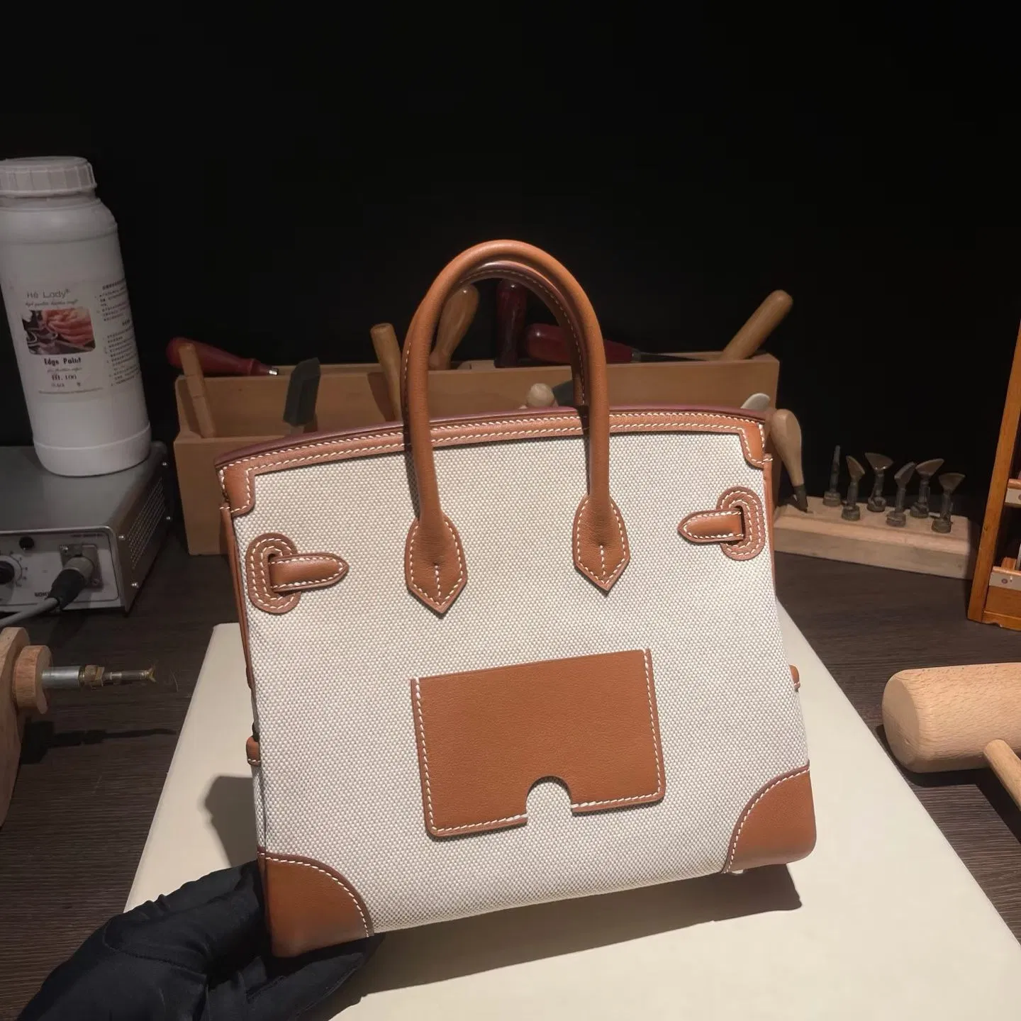 Professional Genuine Leather Briefcase Tote Bag for Women Business Work Office Laptop Bag Cowhide Handbag