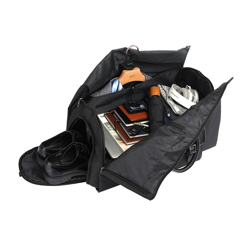 Stylish Black Men's Business Travel Bag for Professionals