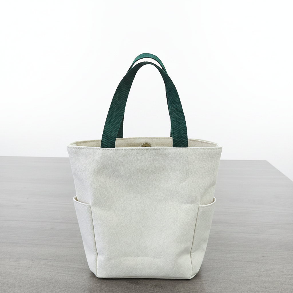 Factory Custom Women's Fashion Canvas Bag Custom Logo Available With Lining Zipper &amp; Snap Button Multi-Size Customizable