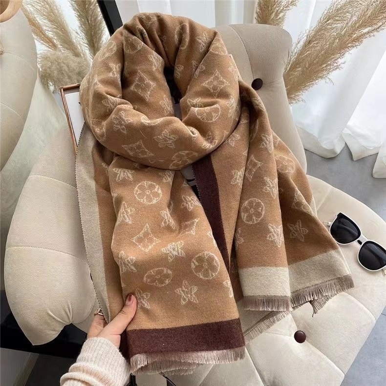 China Factory Fashion Women Brand Original Winter Premium Quality Custom Scarf 1: 1 Wholesale Designer AAA Distributors Replica
