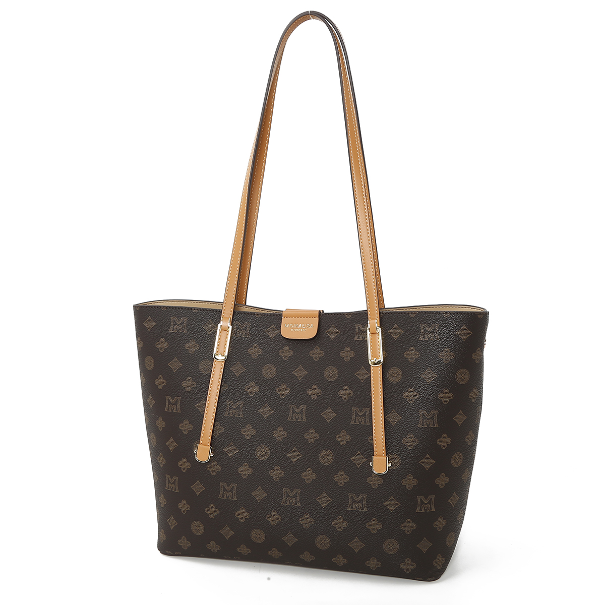 OEM ODM Luxury Ladies' High Quality PU Leather Handbag Large Capacity Printed Pattern Cross-Body Underarm Double-Handle Big