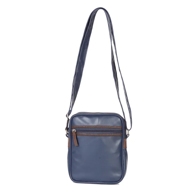 Vegan Leather Casula A5 Messenger Bag Shoulder Bag for Men Detailed View 2