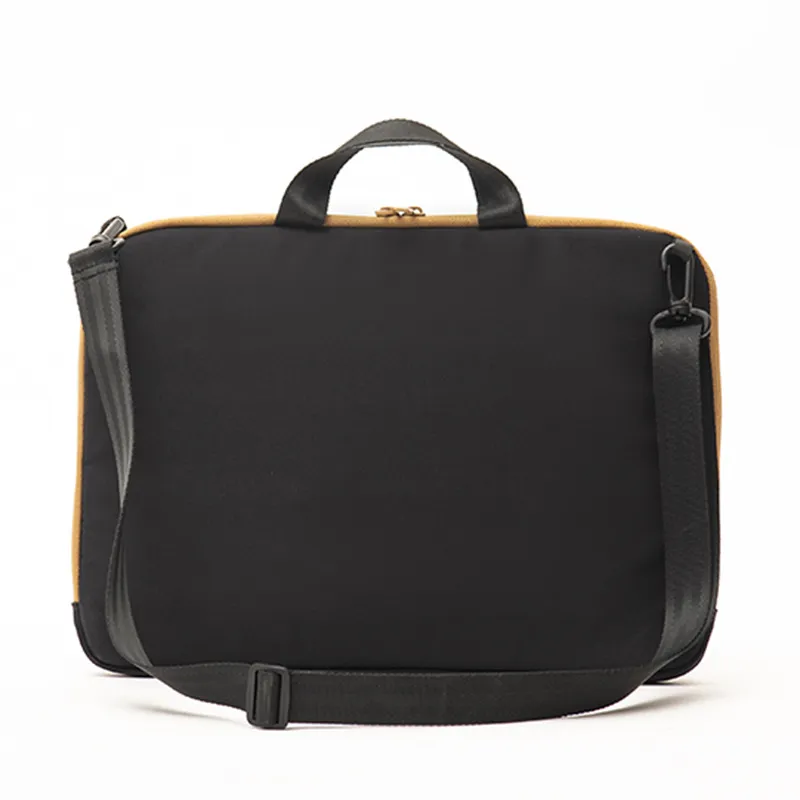 Large Capacity Black Twill Ladies Briefcase Detail 6