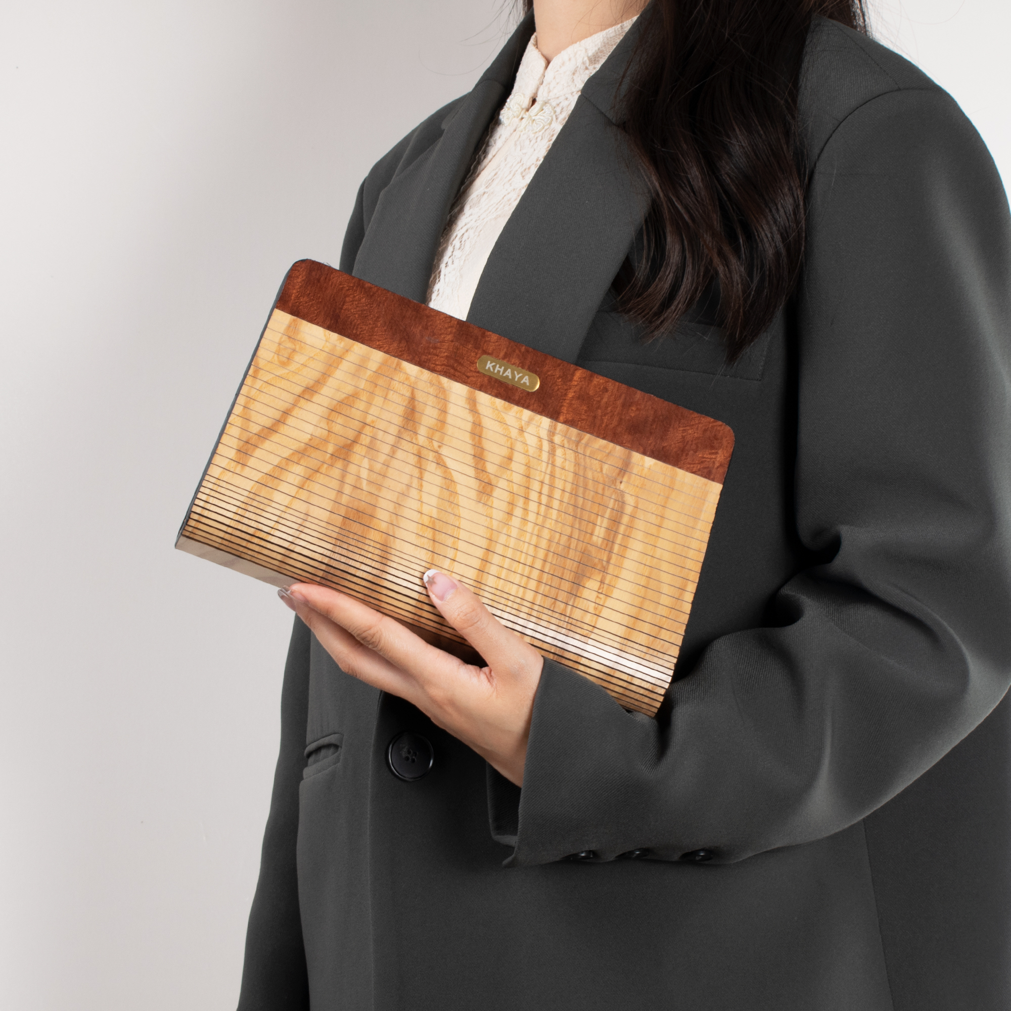 Customized Luxury Wooden Women's Handbags