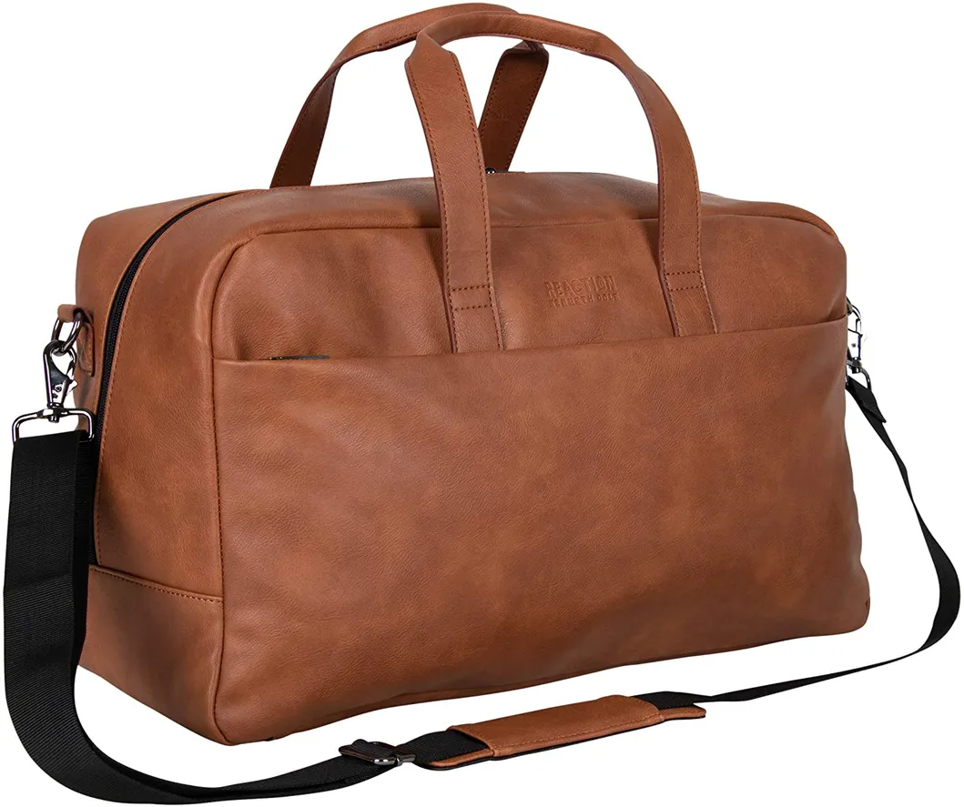 Vegan Leather Travel Duffle Bag