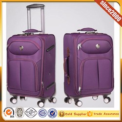 Durable Fabric Polyester 1680D Wheeled Trolley Luggage Bag Collection Soft Side Nylon 3 Pc Set 4 Spinner Travel Luggage