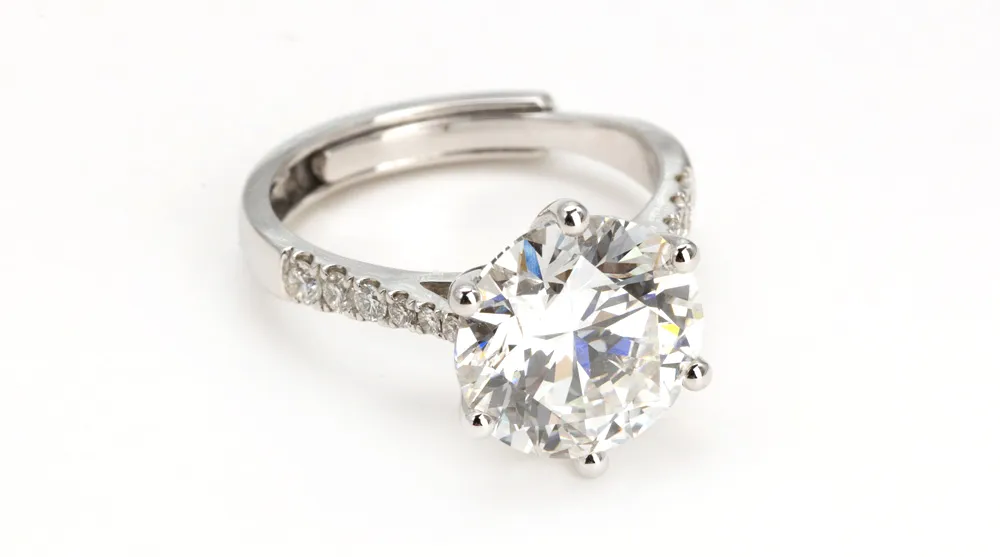 Premium Gifts 5CT Lab Diamond Ring Fashion Jewelry Women Accessories