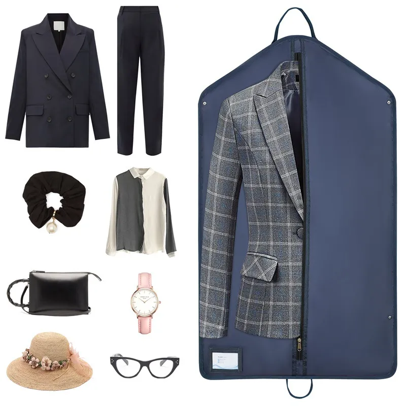 Professional Suit Tote Bag Suitable for Travel and Business Travel Suit Storage Bag Hanging Clothes Garment Bag