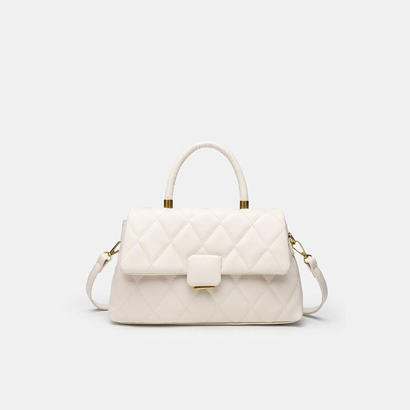 Luxury High Quality Women's Crossbody Handbag OEM Factory's Fashionable Brand Bag Pearl Polyester/PU Zipper Closure Winter Lady