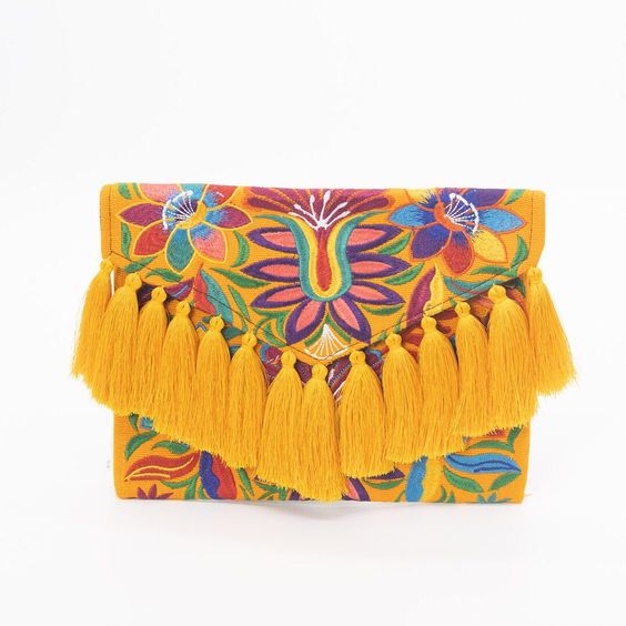 New Stylish Ethnic Handmade Clutch for Women Girls Luxury Crafts' Fashion Vintage Summer Tote Bag Cover Closure Evening Handbag