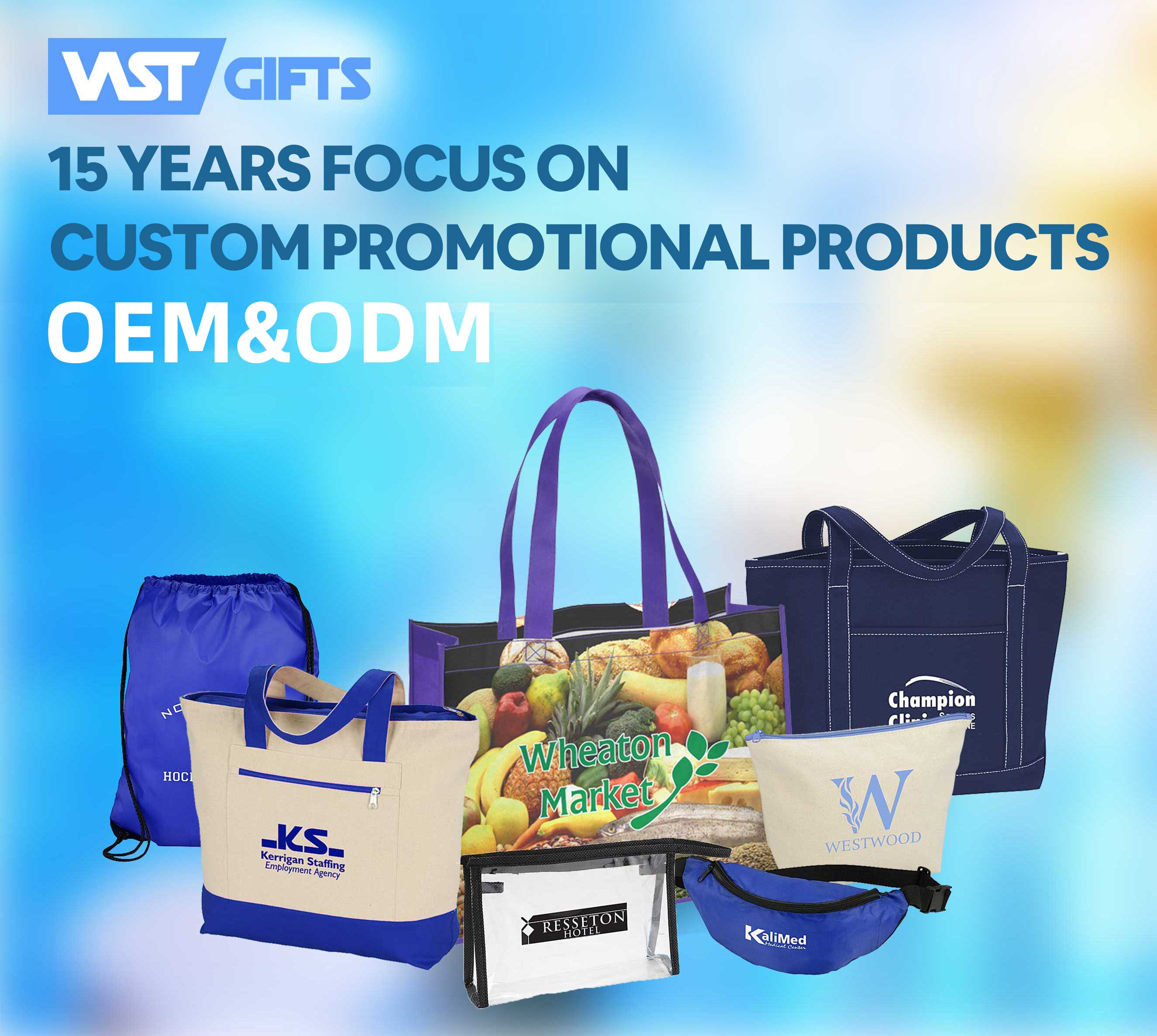 Holographic PVC Tote Bag Banner