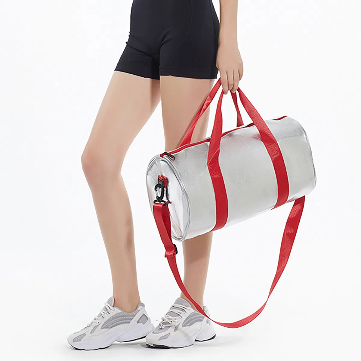 SJ-JB2027 Custom printed logo waterproof PU travel sports bag Men's shoulder bag