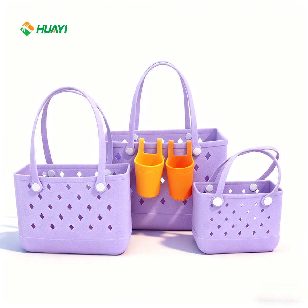 Huayi Tote Custom Tote Bag Manufacturers Fashion Shopping Bag for Beach Dropship Tote Eva Bag