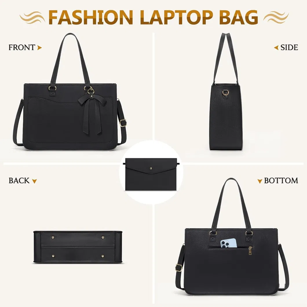 Commuter Bag Business Office Briefcase Large Capacity Handbag Shoulder Bag Professional Office