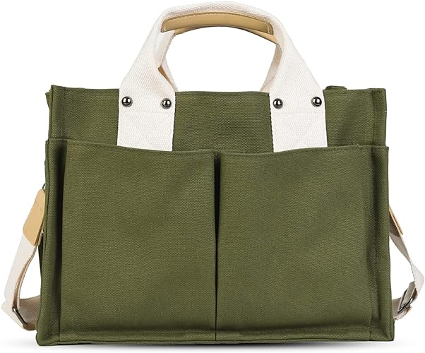 Women's Casual Canvas Tote Bags for Work Large Shoulder Hobo Handbags