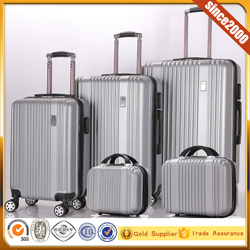 Durable Fabric Polyester 1680D Wheeled Trolley Luggage Bag Collection Soft Side Nylon 3 Pc Set 4 Spinner Travel Luggage