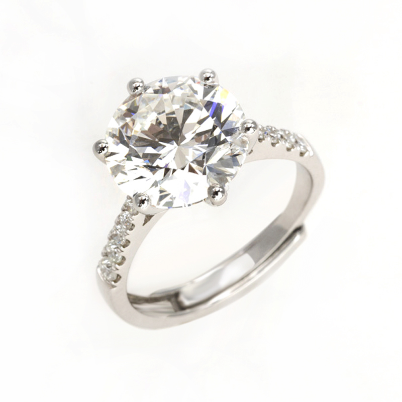 Premium Gifts 5CT Lab Diamond Ring Fashion Jewelry Women Accessories