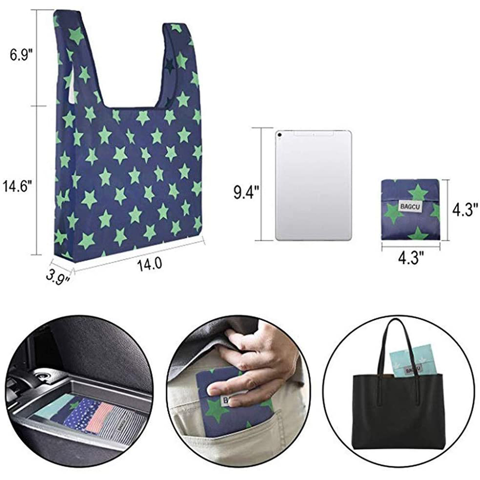 RPET foldable bag detail