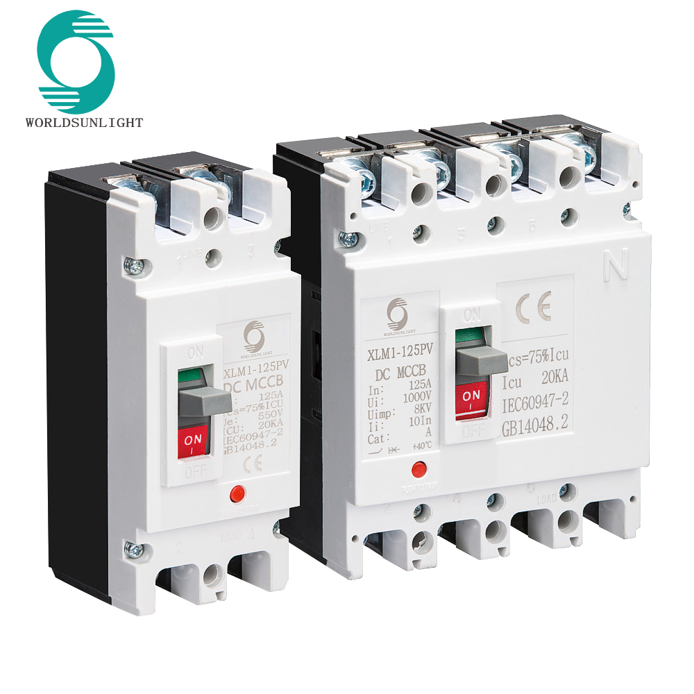XM1-PV 100A 125A 150A 200A 250A 400A 630A 800A 960A 1250A 1P 2P 3P 4P DC 250V 500V 750V 1000V Moulded Case Circuit Breaker MCCB