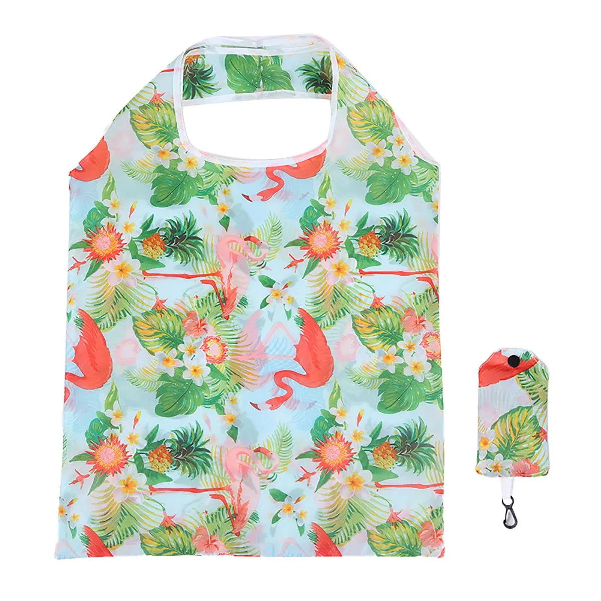 SJ-GB2047 Portable Cartoon Animal Printing Grocery Bag Reusable Folding Shopping Bag Eco-friendly Supermarket Tote Bags