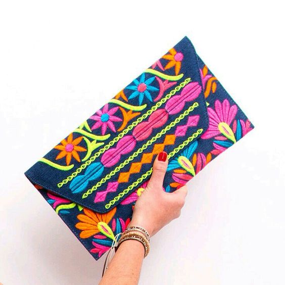 New Stylish Ethnic Handmade Clutch for Women Girls Luxury Crafts' Fashion Vintage Summer Tote Bag Cover Closure Evening Handbag