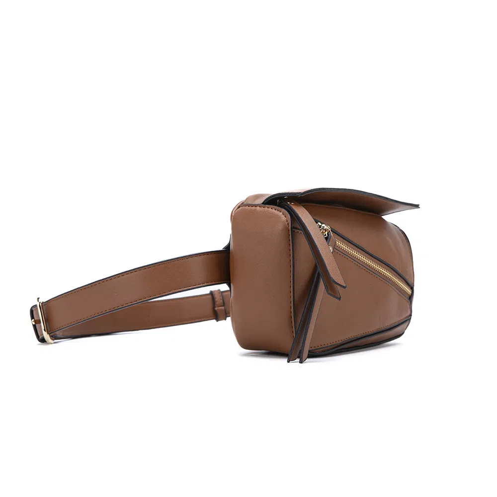 Xianghui Bag Soft Leather Geometric Patchwork Women Bag Handheld Pillow Shoulder Crossbody Bag Large Capacity