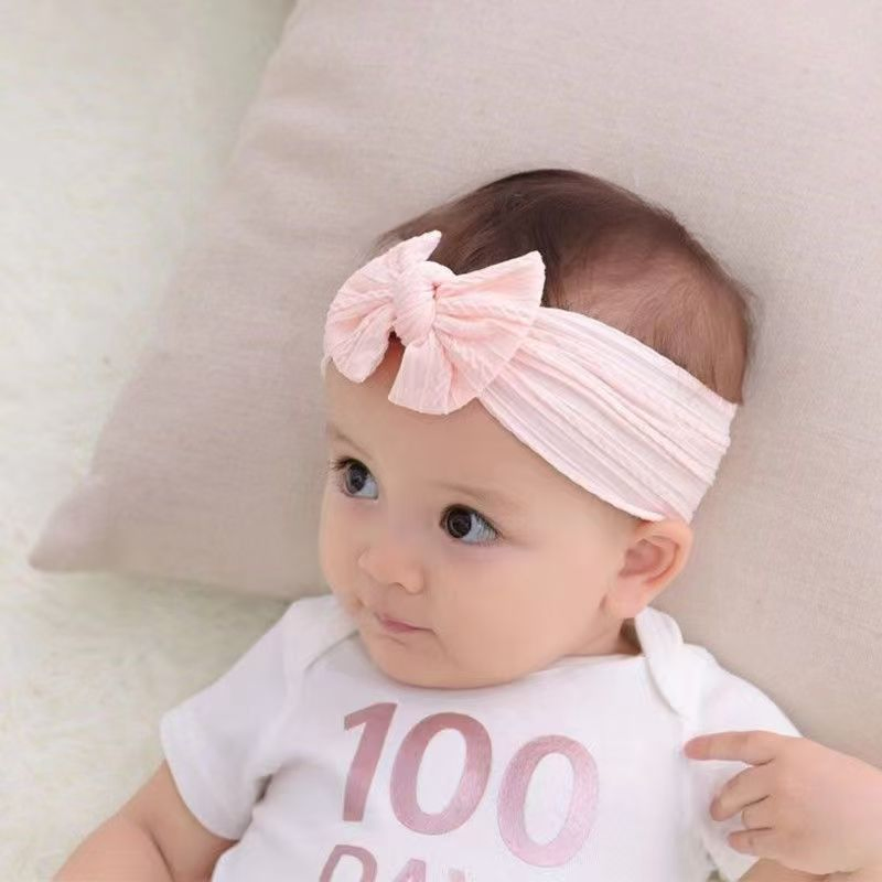 2025 New Children's Hair Accessories, Jacquard Bow, Baby Hair Band