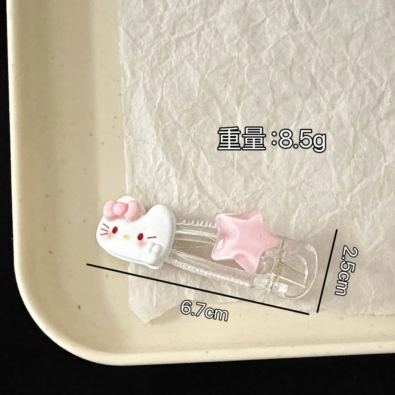 Cute Cookies Kt Cat Duckbill Clip Sweet Five Pointed Star Hair Clip Hair Accessories Factory Wholesale Direct Sales