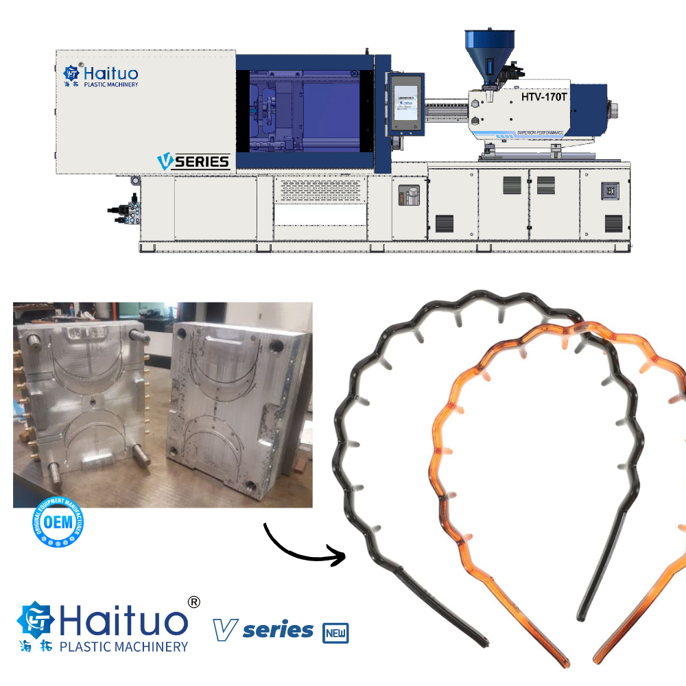 OEM 170T High Precision Automatic Headband Making Machine for PET ABS PP EPS PC PA-for Fashion Hair Accessories Hair Hoops