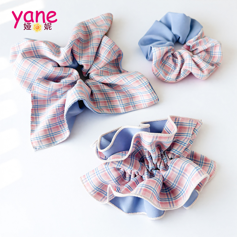 Manufacturer Custom Printed Pink Hair Scrunchie Wholesale Cotton Fabric Scrunchie Pillow Popular Hair Accessories