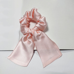 Low Price 100% Pure Silk Hair Scrunchies Women Bowknot Kids Hair Accessories Scrunchies Bow for Girls