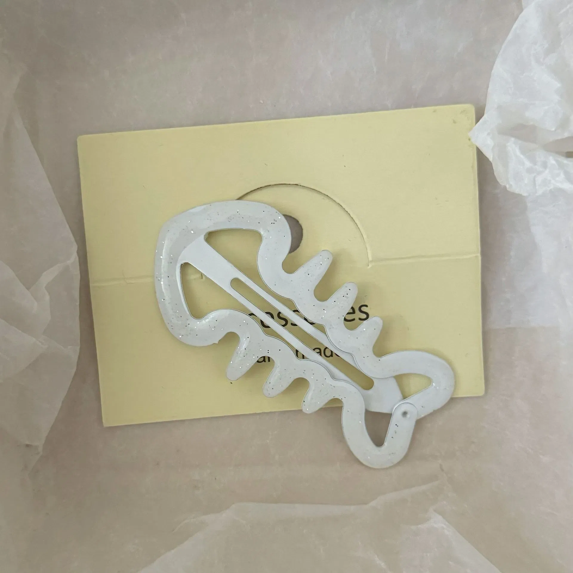 Cream Pink Glitter Fish Bone Dripping Oil Colored Hair Clip Bb Clip Cute Hair Accessory Cross-Border Wholesale