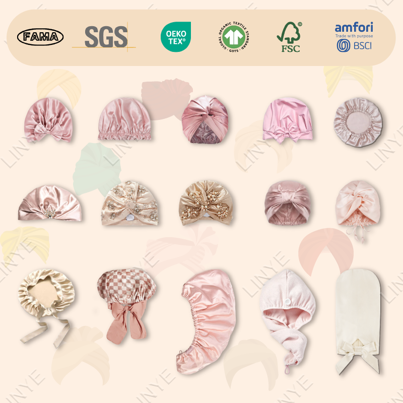 Wholesale Various Styles 6a 100% Pure Mulberry Silk Bonnet Custom Logo Adjustable Girls Silk Hair Bonnet Set For Sleeping