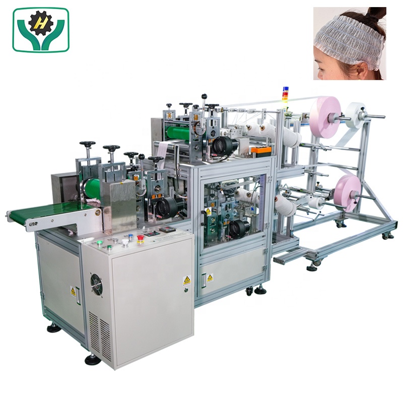 Disposable PP Non Woven Strip Clip Caps- Bouffant Hair Band Making Machine