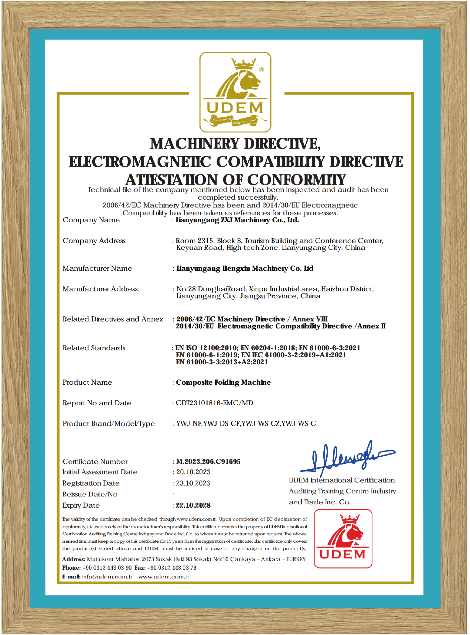 CE Certificate 4