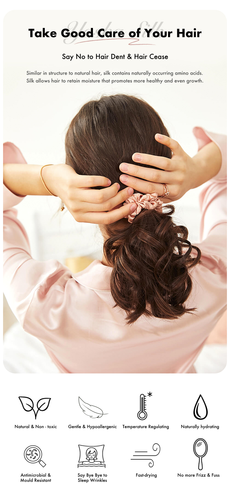 Silk Scrunchies Detail 1