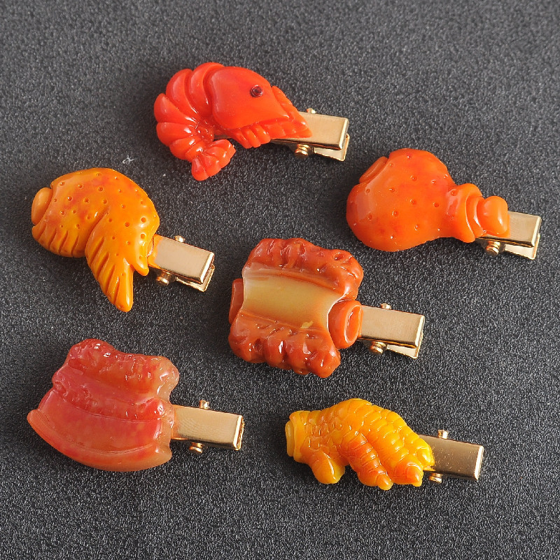 Creative and Funny Simulation Fun Food Duckbill Clip Hair Clip Hair Accessories Factory Wholesale