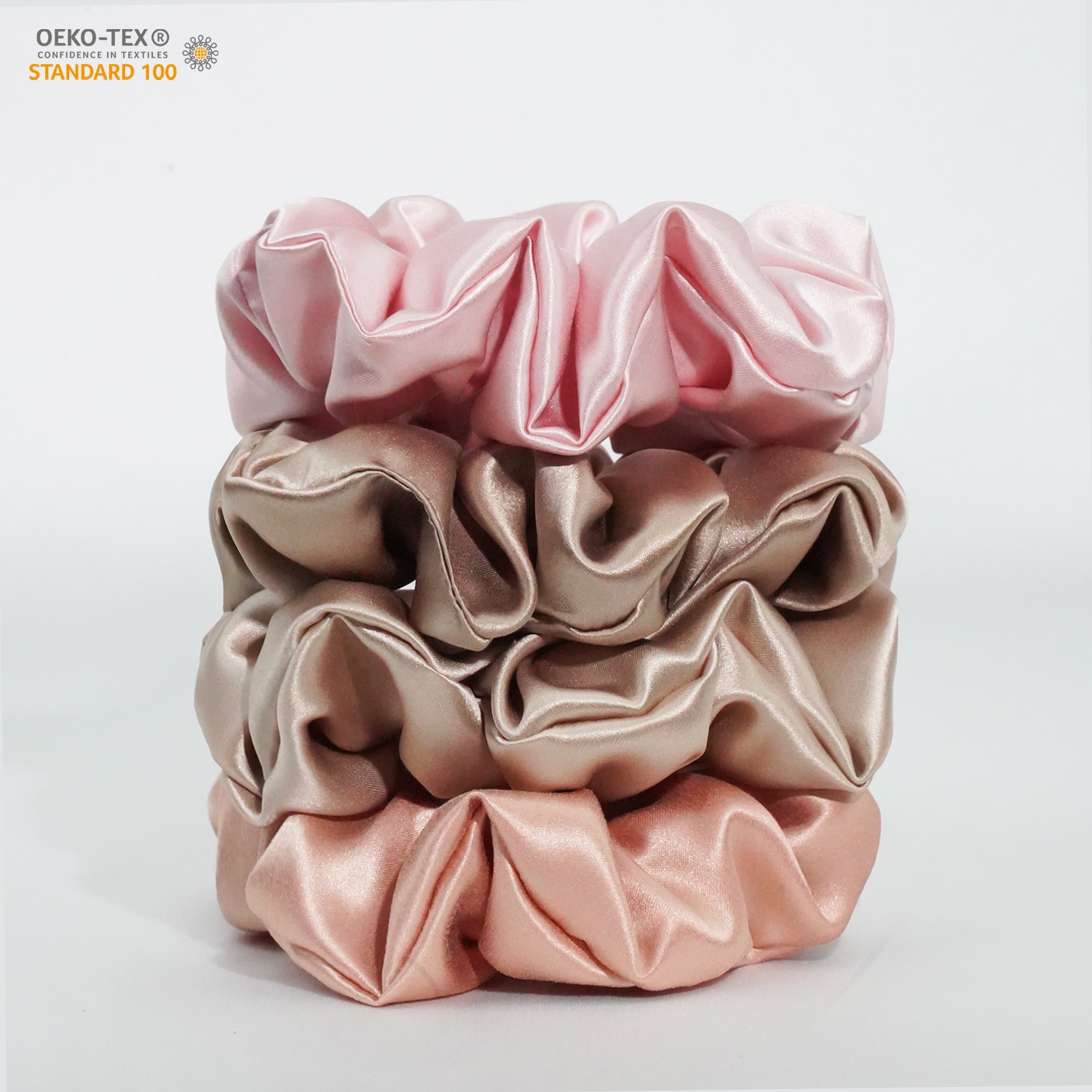 22MM Silk Hair Ties 100% Mulberry 3.5CM Silk Scrunchies Women Hair Accessories