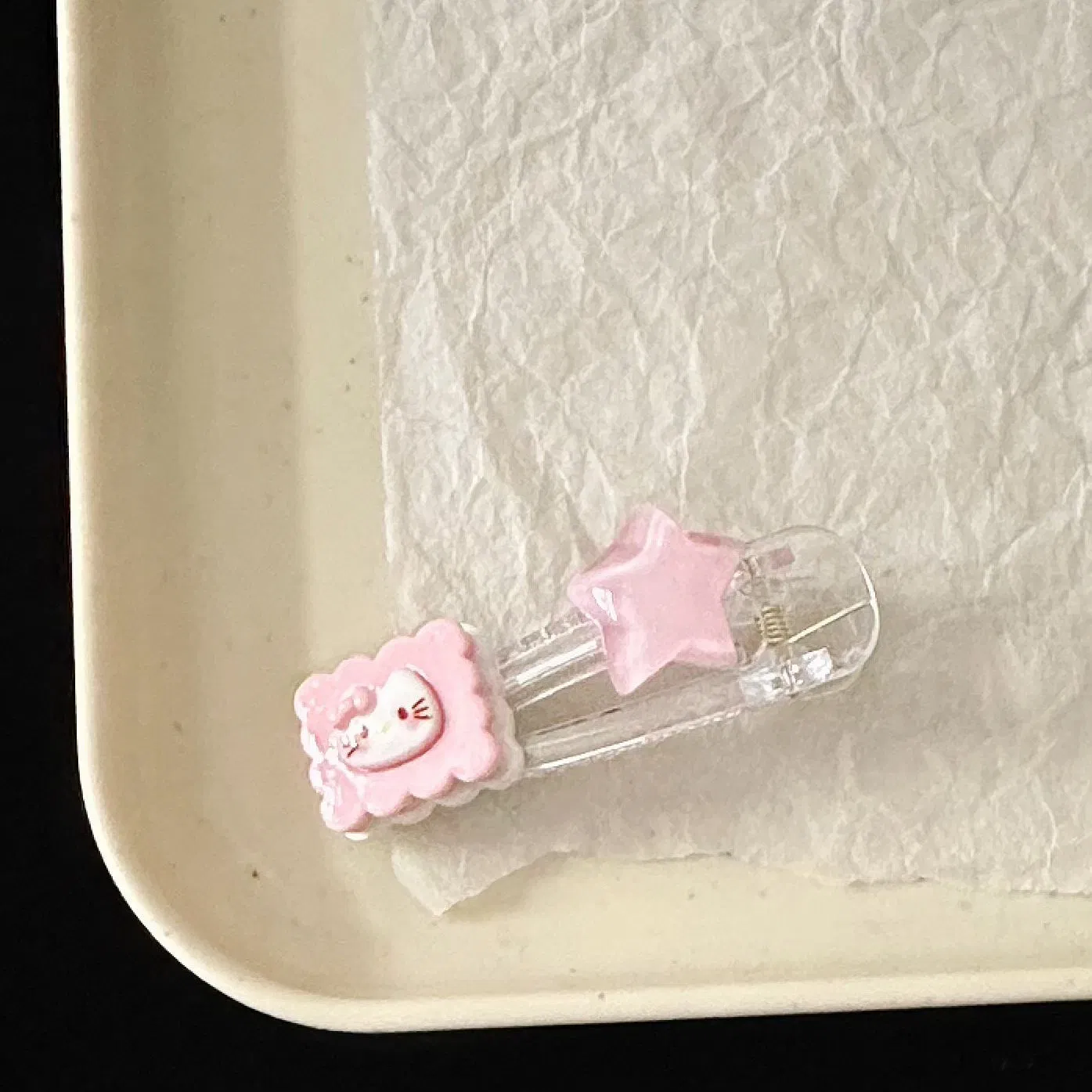 Cute Cookies Kt Cat Duckbill Clip Sweet Five Pointed Star Hair Clip Hair Accessories Factory Wholesale Direct Sales