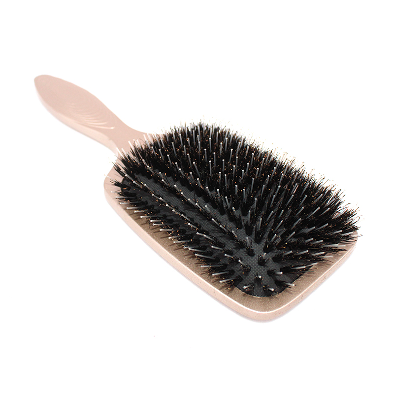 Manufacturing Private Label Paddle Hair Brush Anti-Static Nylon Mixed Boar Bristle Hair Brush Wholesale