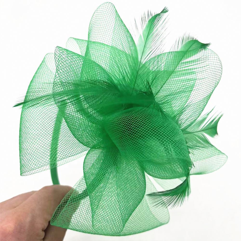 Audited Hair Accessories Factory Wholesale Wonderful Custom Colors Sinamay Fascinators for Women