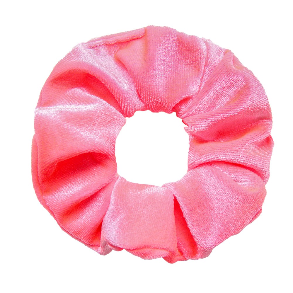 High Quality Velvet Solid Color Fabric Hair Scrunchie for Girls Vintage Ethnic Style with High Stretch Wholesale