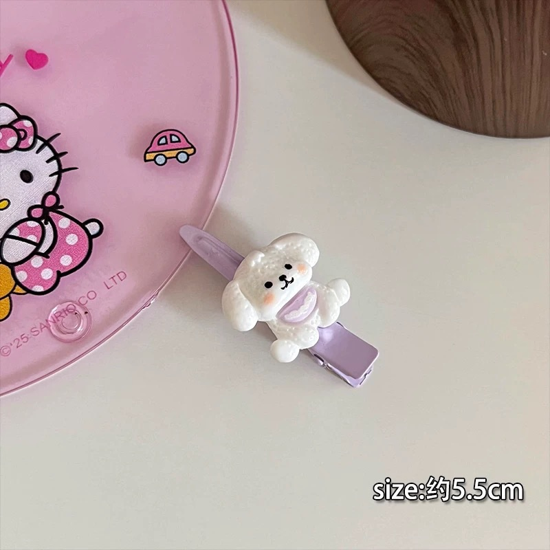 Cute Cartoon Long Eared Dog with Broken Hair, Sweet Girl's Heart Hair Accessories Factory Wholesale